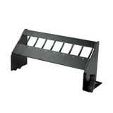 DYNAMIX 8-Port Angled Mounting Blank Panel. Designed for Installation of Keystone Snap-in Modules and RJ-45 Jacks. Angled Design for Easy Cable Routing. Size: 6.3” W x 2” H