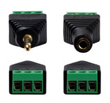 DYNAMIX 3.5mm Stereo to Wired Adapter - PAIR (Male and Female).