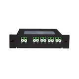 DYNAMIX PLC Fibre Optic 2:8 LC/APC Splitter Cassette Module. 2x IN & 8x Out. Designed for FTTx Deployments (GPON/BPON/EPON) - CATV - LAN - PON.