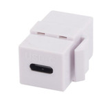 DYNAMIX USB-C 3.1 Keystone Jack Female to Female Connectors. White Colour.