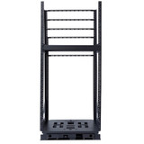 DYNAMIX 19'' 18U Rotary Rack. Rotation Angles of  45 & 90 Allow Easy Fitting of Equipment - Provide Easy Access for Maintenance & Servicing. 3mm steel adds Security & Stability.503mm x 495.84mm x 18U