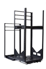 DYNAMIX 19'' 18U Rotary Rack. Rotation Angles of  45 & 90 Allow Easy Fitting of Equipment - Provide Easy Access for Maintenance & Servicing. 3mm steel adds Security & Stability.503mm x 495.84mm x 18U