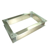 DYNAMIX Floor Mount Plinth for 400mm Deep Outdoor Wall Mount Cabinet. (600 x 400 x 100mm). Stainless steel