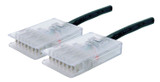 DYNAMIX 0.5m 4x Pair 110/110 Cat5e Patch Lead: Default Black - A spec *** CABLES MADE TO ORDER 2-3 DAY LEAD TIME