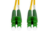 DYNAMIX 5M 9u LC APC/LC APC Duplex Single Mode G657A1 Bend Insensitive Fibre Lead. Yellow LSZH Jacket