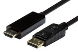DYNAMIX 2m DisplayPort 1.2 to HDMI 1.4 Monitor cable. Max Max Res: 4K@30Hz (3840x2160)
