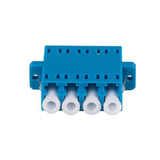 DYNAMIX Fibre LC/LC Quad Single- mode Joiner - Ceramic sleeve - Blue colour