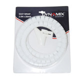 DYNAMIX 2.5mx20mm Easy Wrap - Cable Management Solution - Blister Retail Packaging - Colour White