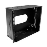 DYNAMIX 9U 200mm Deep 19'' Fully Enclosed Hinged Wall Mount Bracket. Includes Lid & Base Panels. Incorporates Side Venting & Rear Entry Plus Knock Outs on Top -