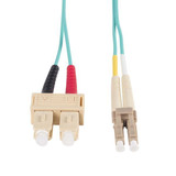 DYNAMIX 3M 50u LC/SC OM3 Fibre Lead (Duplex - Multimode) Aqua LSZH Jacket