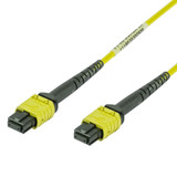 DYNAMIX 5M MPO APC ELITE Trunk Single mode Fibre Cable. POLARITY A Straight Through Cable. Made with ELITE Low Loss Female Connectors