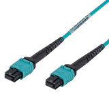 DYNAMIX 15M OM3 MPO ELITE Trunk Multimode Fibre Cable. POLARITY A Straight Through Cable. Made with ELITE Low Loss Female Connectors