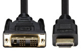 DYNAMIX 3m HDMI Male to DVI-D Male (18+1) Cable. Single Link Max Res: 1080P@60Hz, Bi-directional.