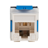 DYNAMIX Cat6 180 Unshielded Keystone Jack, Dual IDC. Colour White