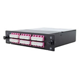 DYNAMIX MPO OM3/4 12 Port LC Duplex Multimode 24 Fibre Cassette. POLARITY A/C. Made with ELITE Low Loss Connectors
