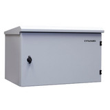 DYNAMIX 6RU Outdoor Wall Mount Cabinet. External Dims 611x425x390. IP65 rated. Lockable front door. No fans or filters. Wall mount included. Made from rolled steel.