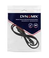DYNAMIX 2M Flat Head 3-Pin to C13 Female Connector 7.5A SAA Approved Power Cord. 0.75mm copper core. BLACK Colour.