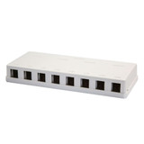 DYNAMIX 8 Port Unloaded Keystone Wall Mount Enclosure Dims: 95x120x30mm