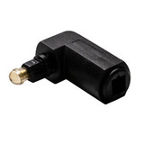 DYNAMIX TosLink Right Angled Fibre Optic Audio Male Female Adapter.