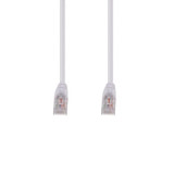 DYNAMIX 7.5m Cat6 White  UTP Patch Lead (T568A Specification) 250MHz 24AWG Slimline Snagless Moulding with Unshielded Gold Plate Connector.