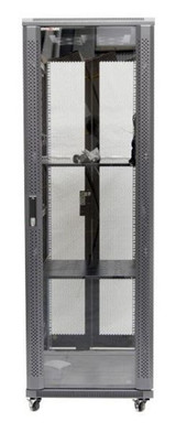 DYNAMIX 37RU Server Cabinet 600mm Deep (600 x 600 x 1853mm). Includes 2x Fixed Shelves, 4x Fans, 25x Cage Nuts, 4x Castors & 4x Level Feet. 800kg static load. Glass front door mesh rear door. 6-Way PDU installed