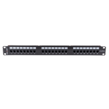 DYNAMIX 24 Port 19'' Cat6 UTP Patch Panel, T568A & T568B Wiring. 1RU. 110x Terminations