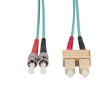 DYNAMIX 5M 50u SC/ST OM3 Fibre Lead (Duplex, Multimode) Aqua LSZH Jacket