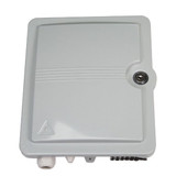 DYNAMIX Lockable Indoor/Outdoor Fibre Termination Box. 12x position 12x Splice, SC Simplex/LC Duplex, IP56, UV Resistant