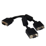 DYNAMIX 0.15m VGA Splitter Cable. (HD DB15M to 2x HD DB15F) Connect Dual VGA monitors to single VGA output.