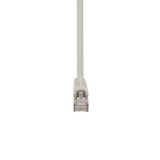 DYNAMIX 3m Cat6  Beige STP Patch Lead (T568A Specification) 26AWG Slimline Snagless Moulding. Shielded RJ45 with Plate Connectors