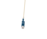 DYNAMIX 2M LC Pigtail G657A1 single White, 900um Single-mode Fibre, Tight Buffer LSZH Jacket