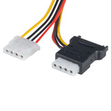 DYNAMIX Dual Port Serial ATA Power Splitter Cable, Converts 1x SATA 15P to 2x standard 5.25'' power connector.