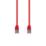 DYNAMIX 1m Cat6 Red UTP Patch Lead (T568A Specification) 250MHz 24AWG Slimline Snagless Moulding with Unshielded Gold Plate Connector.