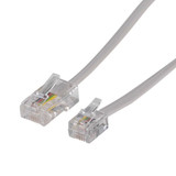 DYNAMIX 5m RJ12 to RJ45 Cable - 4C All pins connected crossed, Colour Grey