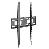 BRATECK 37-75" Fixed Portrait Lockable Signage TV Wall Mount. Heavey Duty Supports up to 75Kgs, Includes Hook-on Bubble Level, Max VESA 400x600. Anti-Theft Locking Hole. Matte Black Colour LP42-64AF