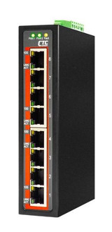 CTC UNION 8 Port Fast Ethernet Unmanaged Switch. -40C~+75C. 8x 10/100BaseT(X). Power consumption 12/24/48V DC/3.9W. Din-kit incl.