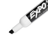 EXPO Dry Erase Markers Chisel Tip. 12-Pack. Black Colour. Bright - Vivid - Non-toxic Ink. Quick Drying. Smear-proof. Erases Cleanly & Easily with Cloth.