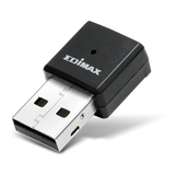 EDIMAX Industrial AC650 Wi-Fi 5 Dual-Band USB Adapter. Maximum data transfer rate up to 433Mbps (5GHz) & 200Mbps (2.4GHz). Operating temp ranges from -20C to 75C for Extreme Environments.