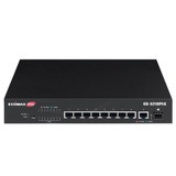 EDIMAX 10-Port Gigabit PoE+ Web Smart Switch with 1x SFP Port. Supports PoE+ up to 30W. Long Range PoE up to 200m. Powered Device Auto Detection. Supports 20Gbps Switching Capacity. Rack Mount