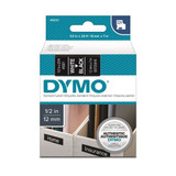 DYMO Genuine D1 Label Cassette Tape 12mm x 7M - White on Black Suitable for the Label  Manager and LabelWriter Duo label makers