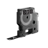 DYMO Genuine D1 Label Cassette Tape 12mm x 7M - White on Black Suitable for the Label  Manager and LabelWriter Duo label makers
