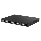 EDIMAX 54-Port Gigabit PoE+ Long Range Web Smart Switch. 48 Gigabit Ethernet PoE+ Ports and 6 10GbE SFP+ Ports. PoE up to 200m at 10Mps. Supports up to 30W per Port.