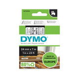 DYMO Genuine D1 Label Cassette Tape 24mm x 7M - Black on White Suitable for the Label  Manager and LabelWriter Duo label makers