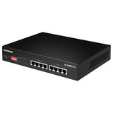 EDIMAX 8 Port Gigabit PoE+ Long Range Unmanaged Switch with DIP Switch Function. Supports up to 30W Per PoE Port (Total Power Budget: 70W). Port-based VLAN. Long Range up to 200m at 10Mbps. GS-1008PLV2