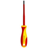 GOLDTOOL 100mm Electrical Insulated VDE Screwdriver. Tested to 1000 Volts AC. (0.8*4*100mm). Yellow/Red Colour Handle