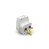 JACKSON Slim Outbound Travel Adaptor 1x USB-A and 1x USB-C (2.1A) Charging Ports. Converts NZ/AUS Plugs for use in UK - Hong Kong & More.