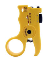 HANLONG HT-340B Mini Adjustable Slit & Ring Fiber Optic Stripper. Interchangable and reversible slitting V-Block. (1.2 to 3.2mm or 3.2 to 6.4mm diameter).