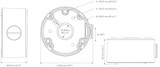 HONEYWELL Junction Box for 60 Series Outdoor Bullet Cameras. Low Profile Contemporary Design. Easy Cable Feed-Through. Die-Casting Aluminum. Indoor and