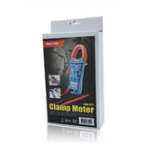 GOLDTOOL Rugged Clamp Meter Tester. Shock Resistant Plastic Case - Overload Protection - LED Display - AC: 0.1mV--750V - DC: 0.1V--1000V - AC: 10mA--1000A - Auto Power Off - Includes Battery & Testing Leads.