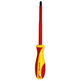 GOLDTOOL 150mm Electrical Insulated VDE Screwdriver. Tested to 1000 Volts AC. (PH3*150mm). Yellow/Red Colour Handle